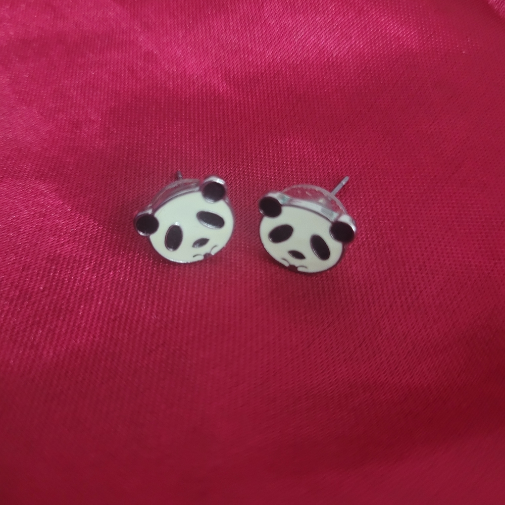 Panda Stud Earrings for Kids